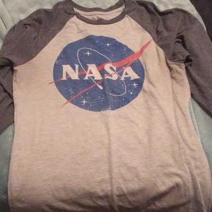 NASA baseball Tee size S fits like a M